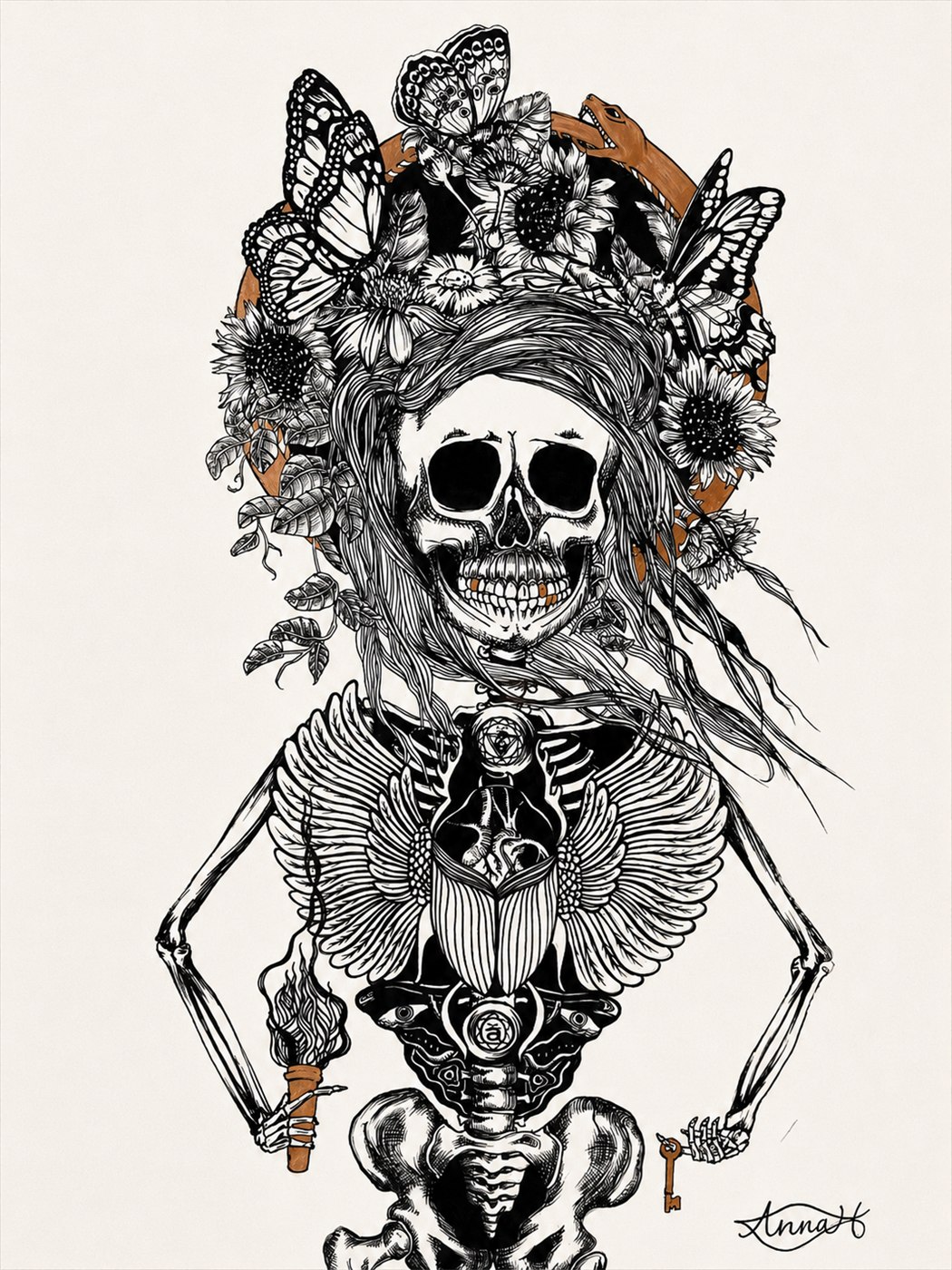 Hekate, close up detail