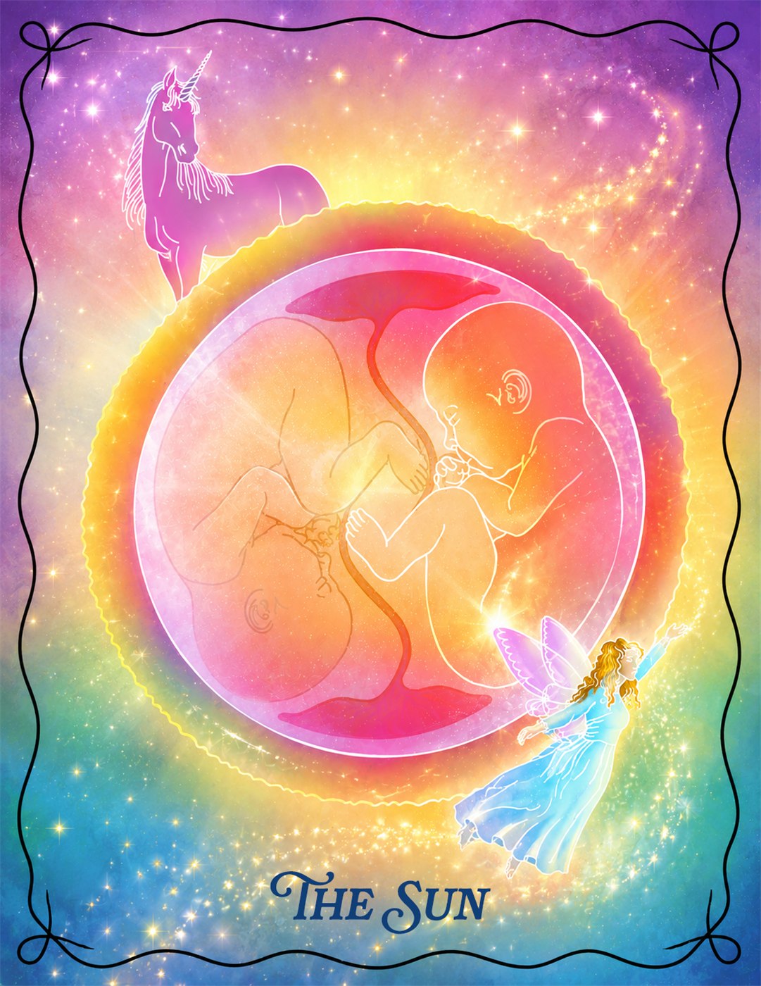 Tarot illustration, The Sun